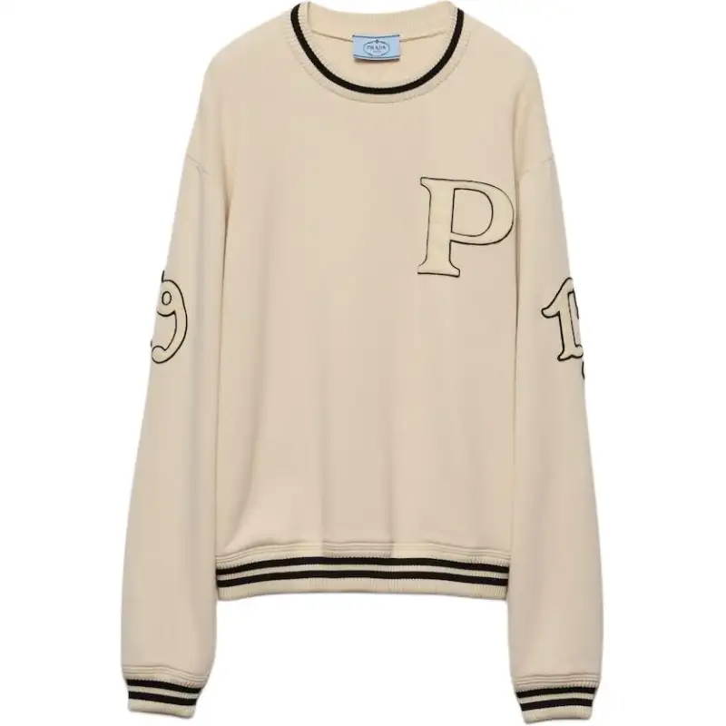 PRADA FW24 Sweatshirt Women's Ivory