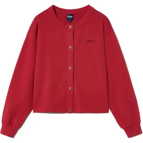 FILA Knitwear Women's Red Crew Neck Moderate