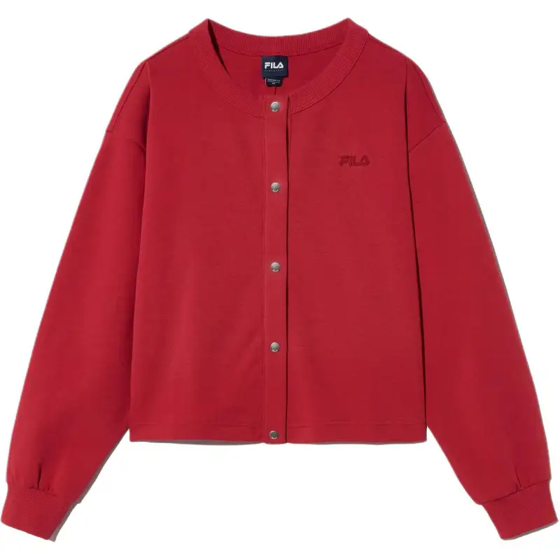 FILA Knitwear Women's Red Crew Neck Moderate