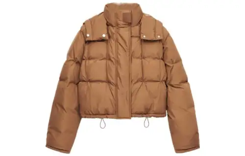 LOEWE Down Jackets Women's Hooded Moderate Down Jacket
