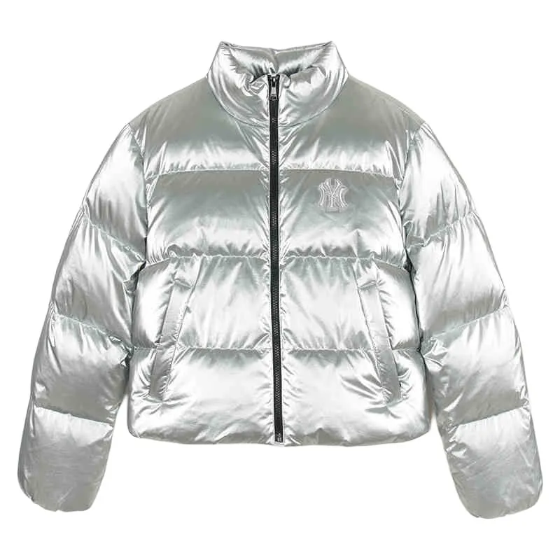 MLB Basic New York Yankees Down Jacket Women's Silver