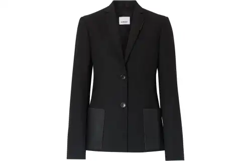 Burberry Business Suits Women's Black Suit Collar Moderate