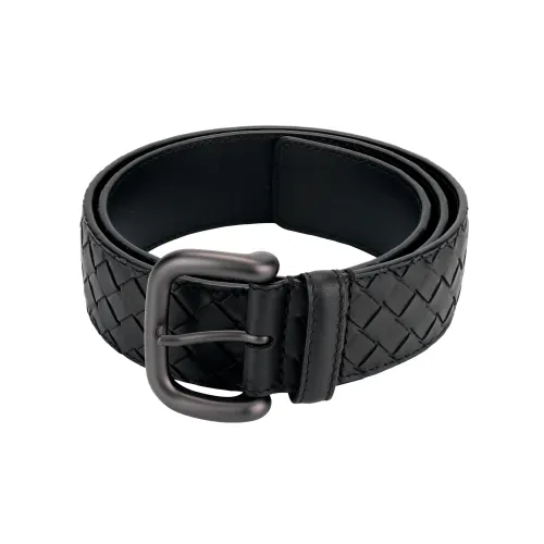 Bottega Veneta Leather Belts Men's Black Width 4cm