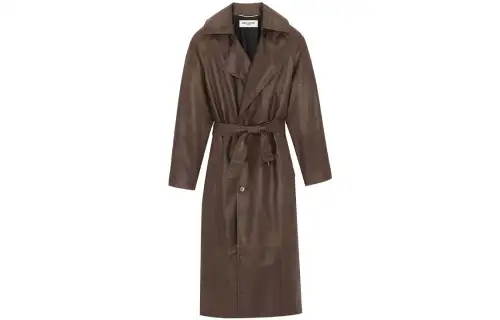 SAINT LAURENT Coat Women's Brown