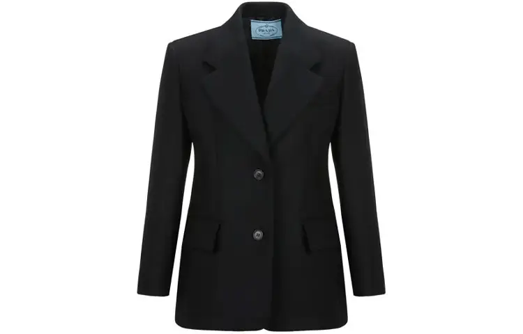 PRADA Business Suits Women's Black Lapel Moderate