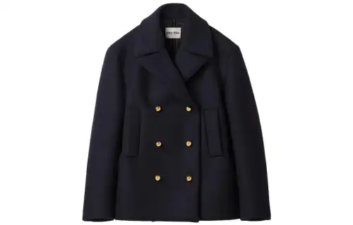 MIU MIU Double breasted Wool Peacoat