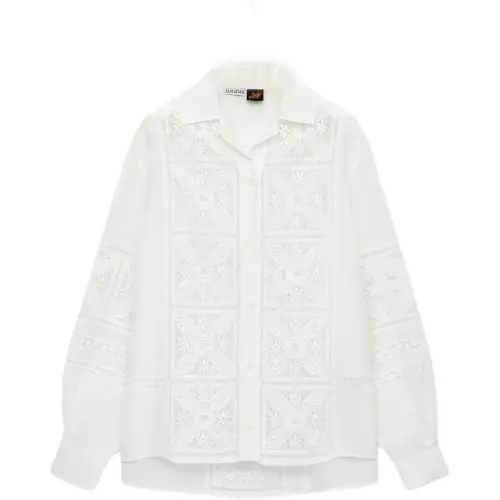 Loewe x Paula's Ibiza lace-panel shirt