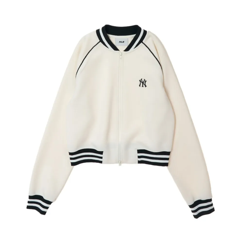 MLB Varsity New York Yankees Jacket Women's Cream