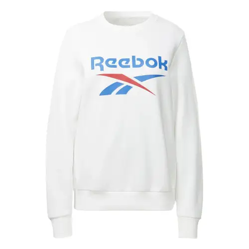 Reebok Identity Big Logo Fleece Sweatshirt Women's White