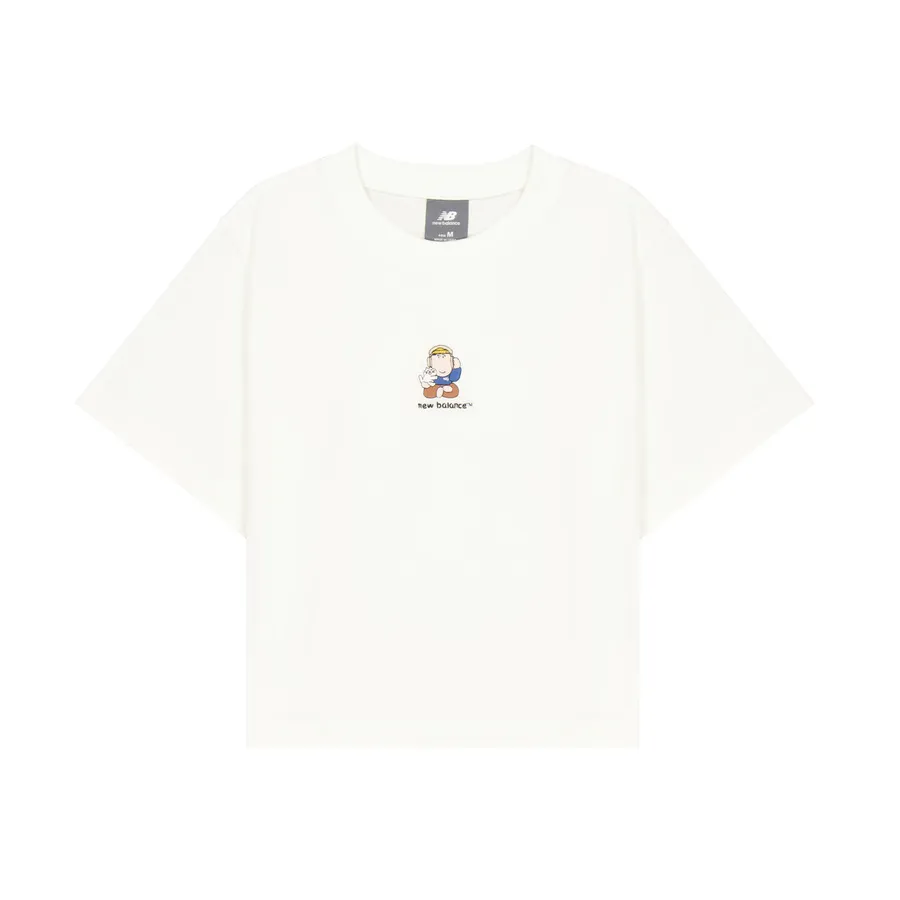 New Balance T Shirt Women's Sea Salt White