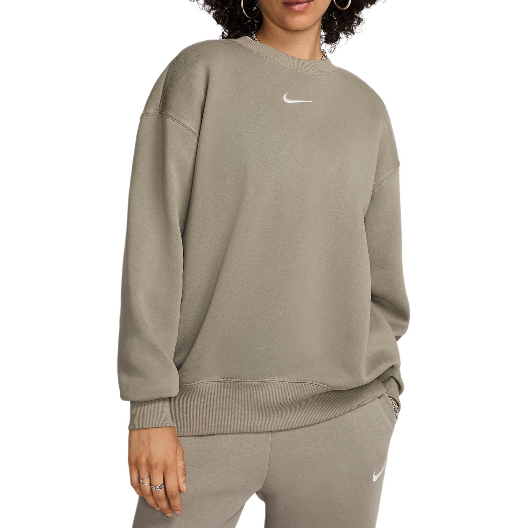 Nike Sportswear Phoenix Fleece Sweatshirt Women's Lightweight Army/Sailboat
