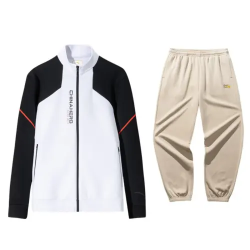 ANTA Casual Sportswear Men's Stand Collar Thickened And Fleece Lined