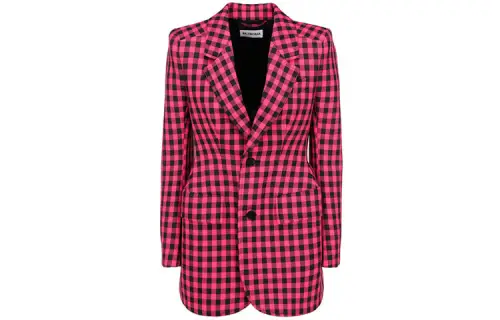 Balenciaga Business Suits Women's Purple Suit Collar Moderate