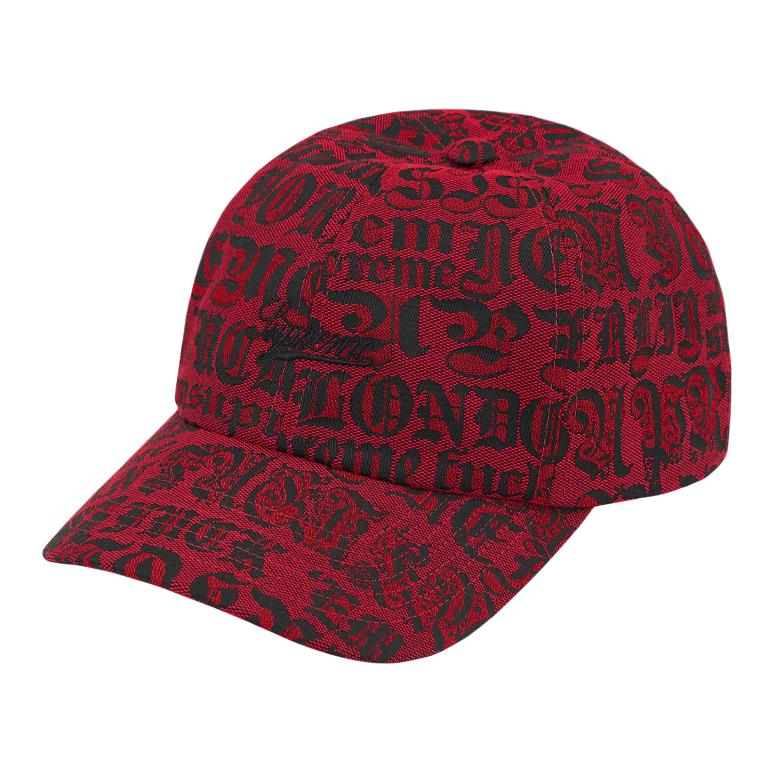 Кепка Supreme SS25 WEEK 8 Cities Jacquard 6-Panel (розовая)