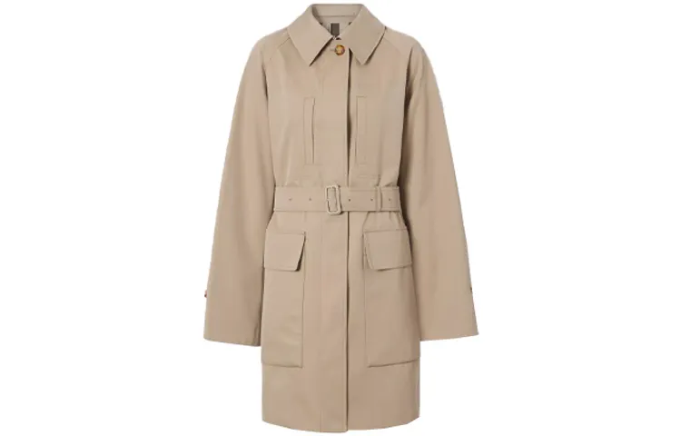 Burberry Coats Women's Honey Lapel Moderate