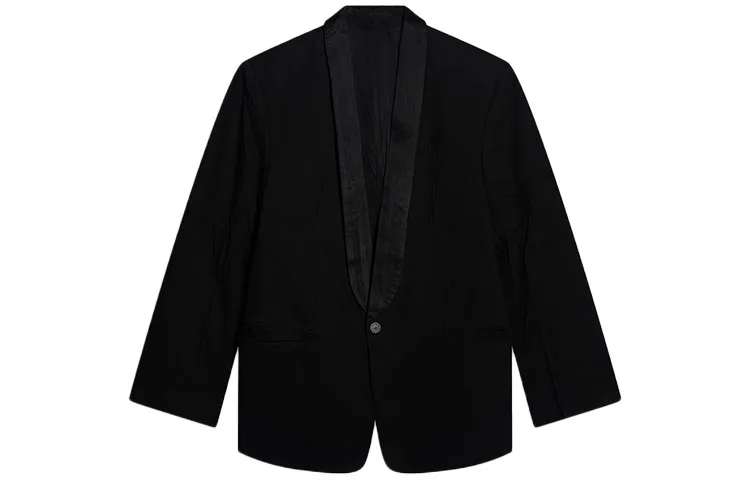 Balenciaga FW21 Rental Tuxedo Business Suit Coat Women's Black