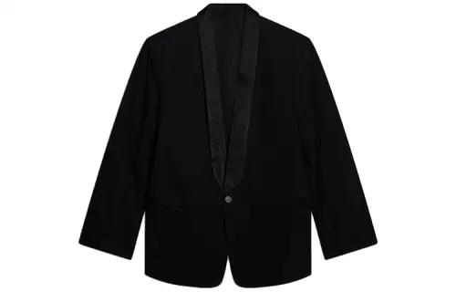 Balenciaga FW21 Rental Tuxedo Business Suit Coat Women's Black