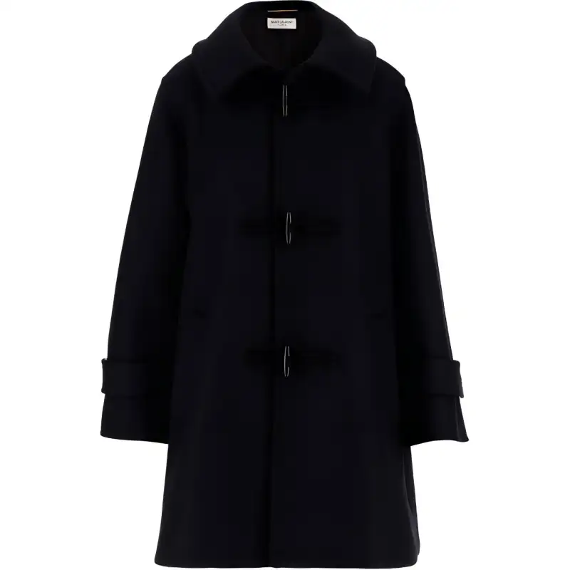 Saint Laurent short wool duffle coat