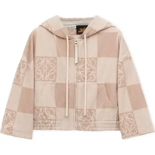LOEWE Paula's Ibiza Cropped Hoodie 'Tosca Beige'