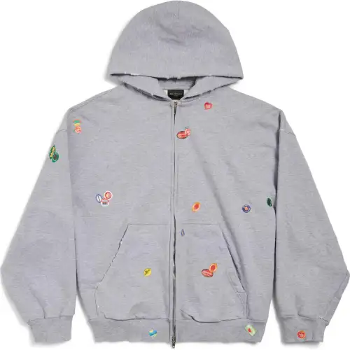 Balenciaga SS25 Sweatshirt Regular Fit Women's Gray