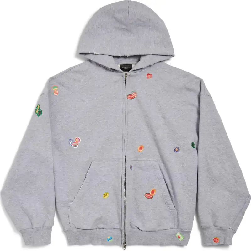 Balenciaga SS25 Sweatshirt Regular Fit Women's Gray