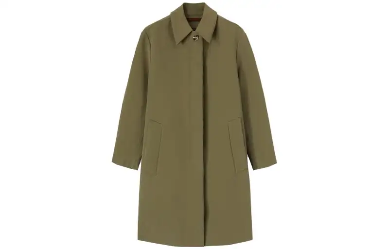 Loro Piana Coats Women's Green Square Collar Moderate