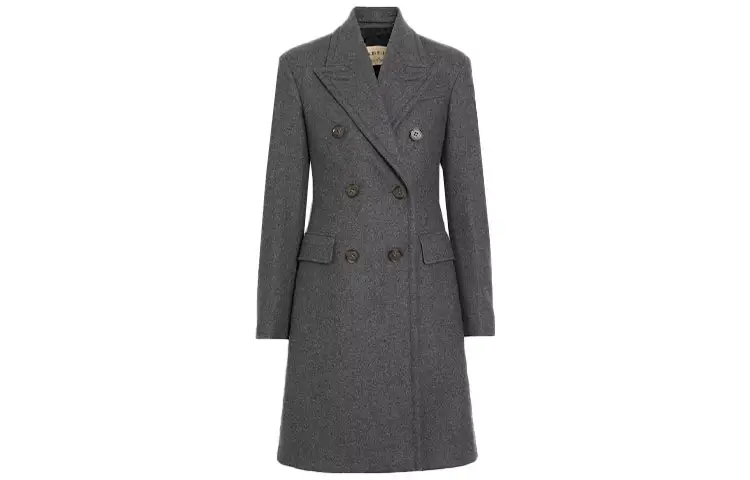 Burberry Coats Women's Gray Suit Collar Moderate