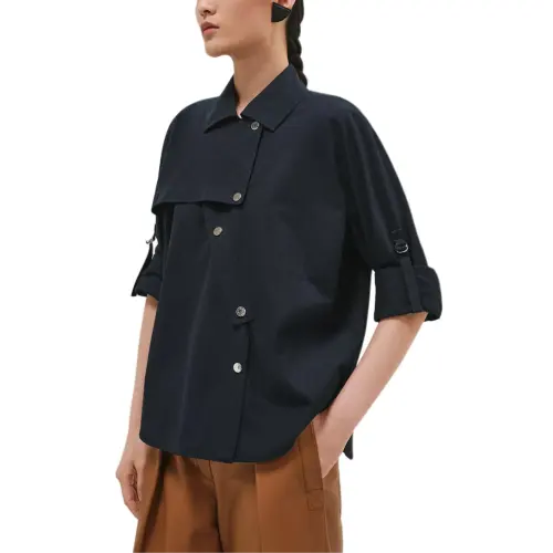 HERMES Shirts Women's Black Moderate