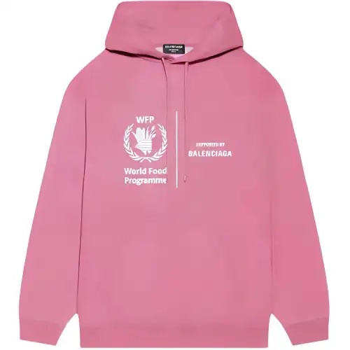 Balenciaga Sweatshirt Loose Fit Women's Pink