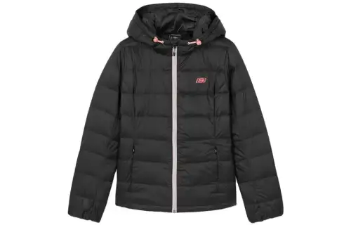 Skechers Sports Life Collection Down Jackets Women's Black Hooded Moderate Other