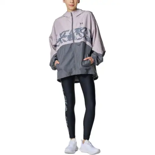 Under Armour Woven Collection SS25 MESH LINER Jacket Women's Gray