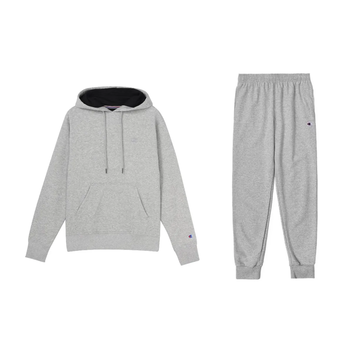 Champion Double Label Embroidery Pullover Sweatshirt Fleece Lined Loose Fit Sweatpants Casual Sportswear US Version