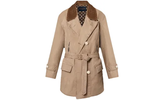 LOUIS VUITTON Coat Women's Beige