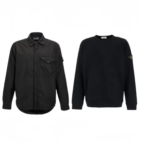 STONE ISLAND Casual Sportswear Unisex Black