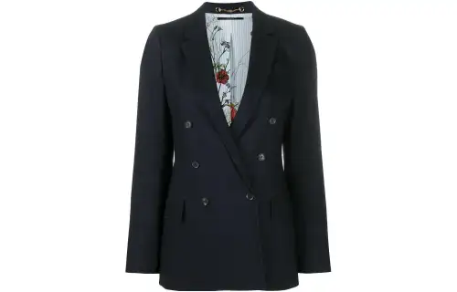Gucci V-Neck Double Breasted Blazer