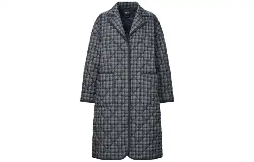 UNIQLO X Clare Waight Keller Coats Women's Asphalt Gray Lapel Moderate Straight Fit