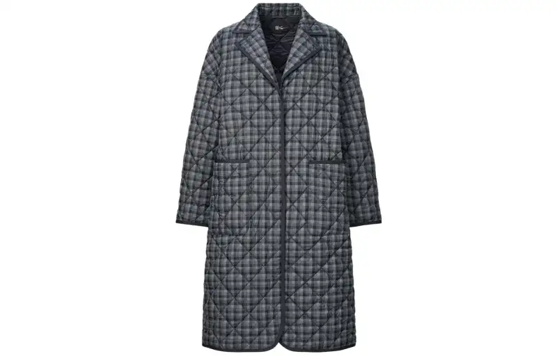 UNIQLO X Clare Waight Keller Coats Women's Asphalt Gray Lapel Moderate Straight Fit