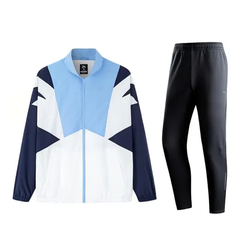 ANTA Casual Sportswear Men's Baseball Collar Thickened And Fleece Lined