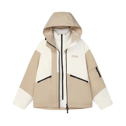 FILA Down Jacket Women's Glutinous Khaki
