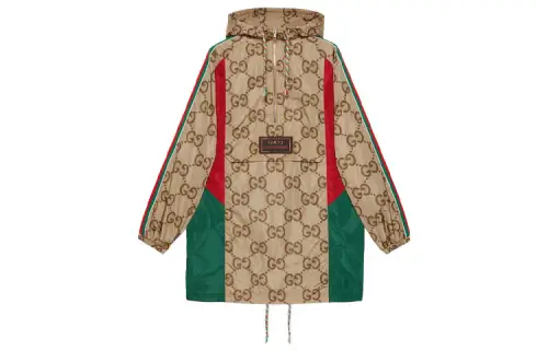 GUCCI Coats Women's Camel Hooded Moderate