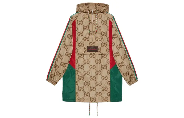 GUCCI Coats Women's Camel Hooded Moderate