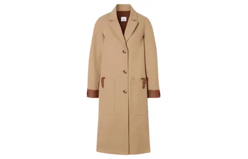 Burberry Coats Women's Yellow Lapel Moderate