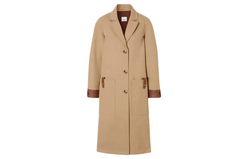 Burberry Coats Women's Yellow Lapel Moderate