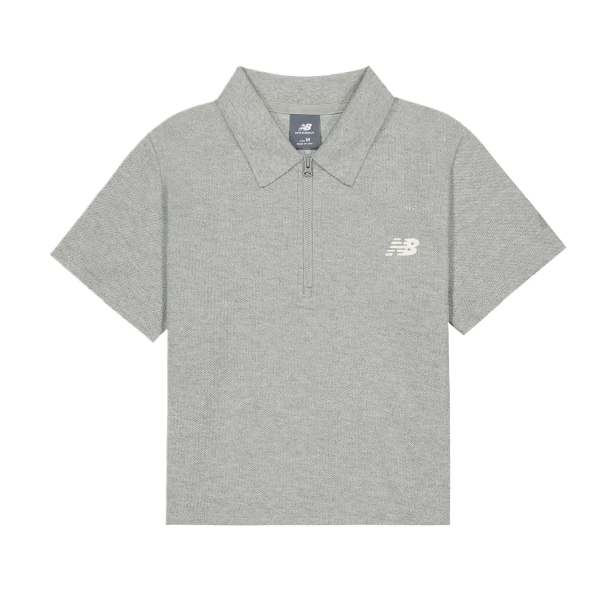 New Balance Polo Shirt Women's Medium Gray