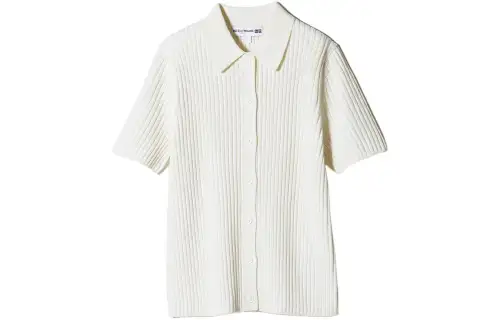 UNIQLO X INES DE LA FRESSANGE UNIQLO X Ines De La Fressange Knitwear Women's Ivory Polo Collar Moderate Other