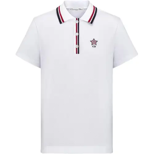 DIOR Vibe Collection SS25 Polo Shirt Women's White