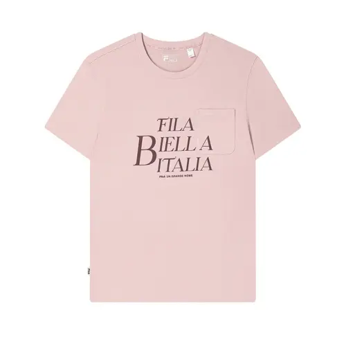 FILA ORIGINALE T Shirt Men's Light Gray Pink