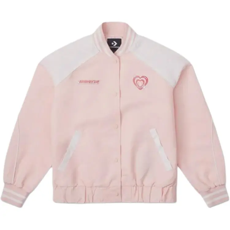 Converse Jackets Women's Pink Stand Collar Moderate Other