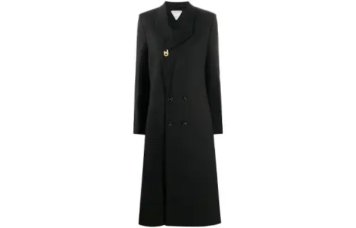 Bottega Veneta Coats Women's Black Lapel Moderate