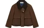 LOEWE Short Trapeze Parka 'Khaki/Brown'